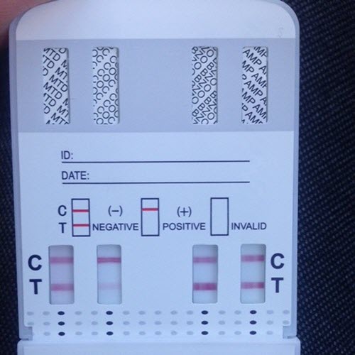 faint line on a drug test.