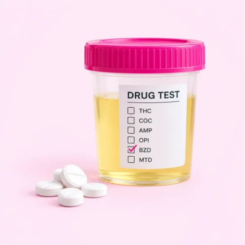 Drug Test Sample Cup and Tablets